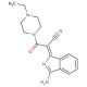 (2Z)-2-(3-amino-1H-isoindol-1-ylidene)-3-(4-ethylpiperazin-1-yl)-3-oxopropanenitrile - chemical structure image