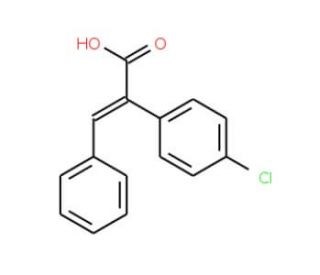 (2Z)-2-(4-chlorophenyl)-3-phenylacrylic acid - chemical structure image