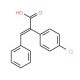 (2Z)-2-(4-chlorophenyl)-3-phenylacrylic acid - chemical structure image