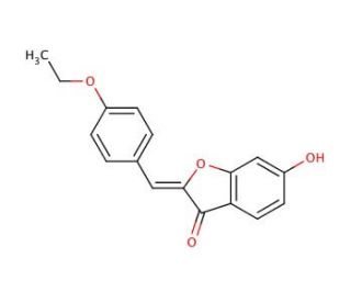 (2Z)-2-(4-ethoxybenzylidene)-6-hydroxy-1-benzofuran-3(2H)-one - chemical structure image
