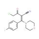 (2Z)-2-(chloroacetyl)-3-(4-fluorophenyl)-3-morpholin-4-ylacrylonitrile - chemical structure image