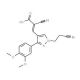 (2Z)-2-cyano-3-[1-(2-cyanoethyl)-3-(3,4-dimethoxyphenyl)-1H-pyrazol-4-yl]acrylic acid - chemical structure image