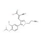 (2Z)-2-cyano-3-{1-(2-cyanoethyl)-3-[4-(difluoromethoxy)-3-methoxyphenyl]-1H-pyrazol-4-yl}acrylic acid - chemical structure im