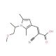 (2Z)-2-cyano-3-[1-(2-methoxy-1-methylethyl)-2,5-dimethyl-1H-pyrrol-3-yl]acrylic acid - chemical structure image