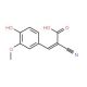 (2Z)-2-cyano-3-(4-hydroxy-3-methoxyphenyl)prop-2-enoic acid - chemical structure image