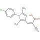 (2Z)-3-[1-(4-chlorophenyl)-2,5-dimethyl-1H-pyrrol-3-yl]-2-cyanoacrylic acid - chemical structure image