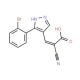 (2Z)-3-[3-(2-bromophenyl)-1H-pyrazol-4-yl]-2-cyanoacrylic acid - chemical structure image