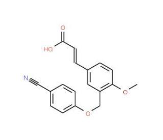 (2Z)-3-{3-[(4-Cyanophenoxy)methyl]-4-methoxyphenyl}acrylic acid - chemical structure image