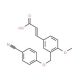 (2Z)-3-{3-[(4-Cyanophenoxy)methyl]-4-methoxyphenyl}acrylic acid - chemical structure image