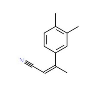 (2Z)-3-(3,4-Dimethylphenyl)but-2-enenitrile - chemical structure image