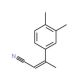 (2Z)-3-(3,4-Dimethylphenyl)but-2-enenitrile - chemical structure image
