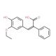 (2Z)-3-(3-ethoxy-4-hydroxyphenyl)-2-phenylacrylic acid (CAS 87751-73-3) - chemical structure image