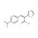 (2Z)-3-(4-isopropylphenyl)-2-thien-2-ylacrylic acid - chemical structure image