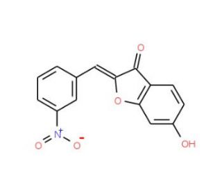 (2Z)-6-hydroxy-2-(3-nitrobenzylidene)-1-benzofuran-3(2H)-one - chemical structure image