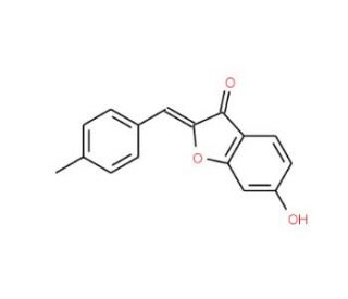 (2Z)-6-hydroxy-2-(4-methylbenzylidene)-1-benzofuran-3(2H)-one - chemical structure image