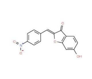 (2Z)-6-hydroxy-2-(4-nitrobenzylidene)-1-benzofuran-3(2H)-one - chemical structure image