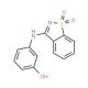 3-[(1,1-dioxido-1,2-benzisothiazol-3-yl)amino]phenol - chemical structure image