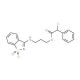 3-[(1,1-dioxido-1,2-benzisothiazol-3-yl)amino]propyl chloro(phenyl)acetate - chemical structure image