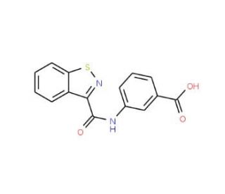 3-[(1,2-Benzisothiazol-3-ylcarbonyl)amino]-benzoic acid - chemical structure image