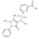 3-[(1,5-Dimethyl-3-oxo-2-phenyl-2,3-dihydro-1H-pyrazol-4-yl)-methyl-sulfamoyl]-benzoic acid - chemical structure image