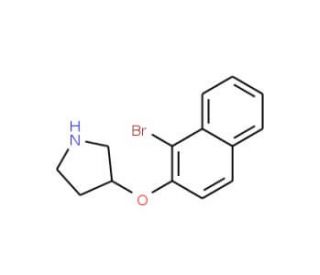 3-[(1-Bromo-2-naphthyl)oxy]pyrrolidine - chemical structure image