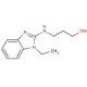 3-[(1-ethyl-1H-1,3-benzodiazol-2-yl)amino]propan-1-ol - chemical structure image
