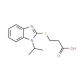 3-[(1-Isopropyl-1H-benzimidazol-2-yl)thio]-propanoic acid - chemical structure image