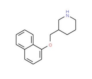 3-[(1-Naphthyloxy)methyl]piperidine - chemical structure image