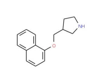 3-[(1-Naphthyloxy)methyl]pyrrolidine (CAS 858934-75-5) - chemical structure image