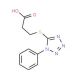 3-[(1-Phenyl-1H-tetrazol-5-yl)thio]propanoic acid (CAS 1437-67-8) - chemical structure image