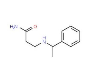 3-[(1-Phenylethyl)amino]propanamide - chemical structure image