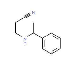 3-[(1-Phenylethyl)amino]propanenitrile (CAS 112971-19-4) - chemical structure image