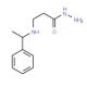 3-[(1-Phenylethyl)amino]propanohydrazide - chemical structure image