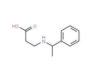 3-[(1-phenylethyl)amino]propanoic acid (CAS 95350-05-3) - chemical structure image
