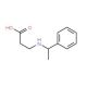 3-[(1-phenylethyl)amino]propanoic acid (CAS 95350-05-3) - chemical structure image