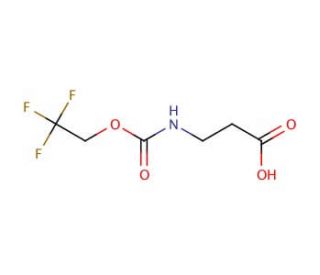 3-{[(2,2,2-trifluoroethoxy)carbonyl]amino}propanoic acid - chemical structure image