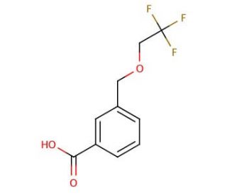 3-[(2,2,2-trifluoroethoxy)methyl]benzoic acid - chemical structure image