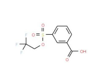 3-[(2,2,2-trifluoroethoxy)sulfonyl]benzoic acid - chemical structure image