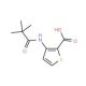 3-[(2,2-Dimethylpropanoyl)amino]-2-thiophenecarboxylic acid - chemical structure image