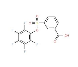 3-[(2,3,4,5,6-Pentafluorophenoxy)sulfonyl]-benzenecarboxylic acid - chemical structure image