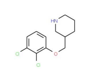 3-[(2,3-Dichlorophenoxy)methyl]piperidine - chemical structure image