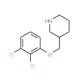 3-[(2,3-Dichlorophenoxy)methyl]piperidine - chemical structure image