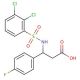 3-{[(2,3-dichlorophenyl)sulfonyl]amino}-3-(4-fluorophenyl)propanoic acid - chemical structure image