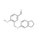 3-[(2,3-Dihydro-1H-inden-5-yloxy)methyl]-4-methoxybenzaldehyde - chemical structure image