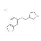 3-[(2,3-Dihydro-1H-inden-5-yloxy)methyl]-pyrrolidine hydrochloride - chemical structure image