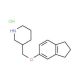 3-[(2,3-Dihydro-1H-inden-5-yloxy)methyl]piperidinehydrochloride - chemical structure image