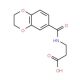 3-[(2,3-Dihydro-benzo[1,4]dioxine-6-carbonyl)-amino]-propionic acid - chemical structure image