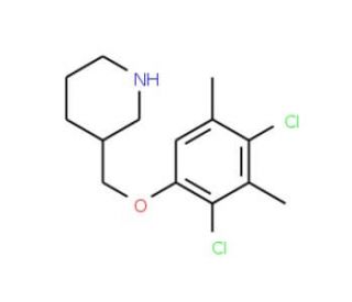3-[(2,4-Dichloro-3,5-dimethylphenoxy)methyl]-piperidine - chemical structure image
