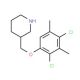 3-[(2,4-Dichloro-3,5-dimethylphenoxy)methyl]-piperidine - chemical structure image