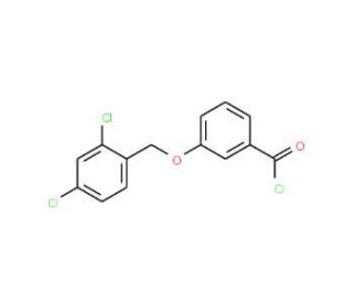 3-[(2,4-dichlorobenzyl)oxy]benzoyl chloride - chemical structure image